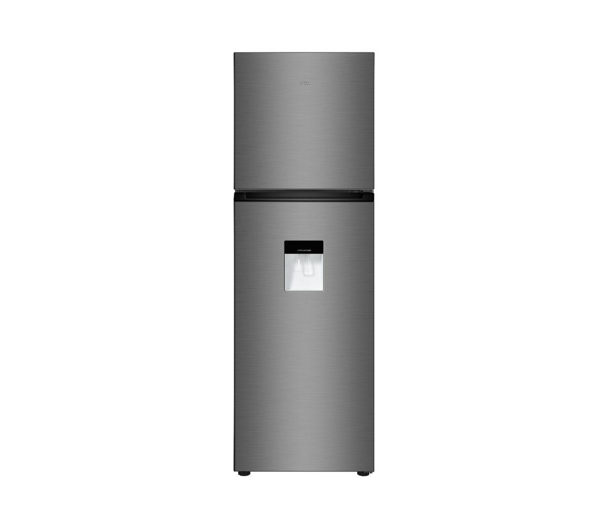 Nevera Top Mount sin escarcha 8.7 pies con dispensador gris TCL