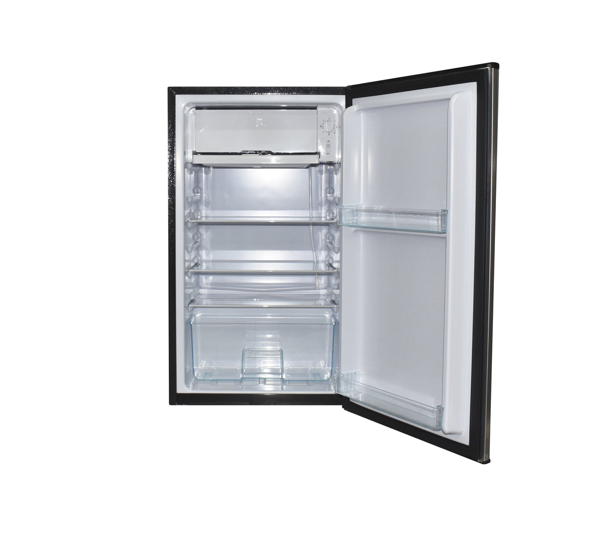 Nevera ejecutiva Single Door semi escarcha 3.2 pies silver Sj Electronics