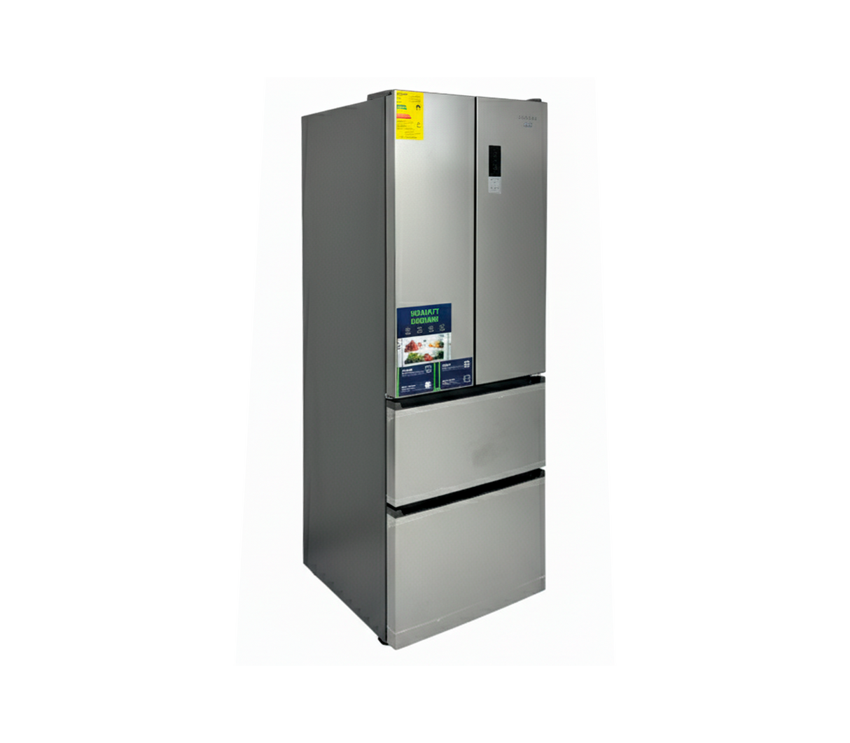 Nevera French Door sin escarcha 395 litros gris Milexus