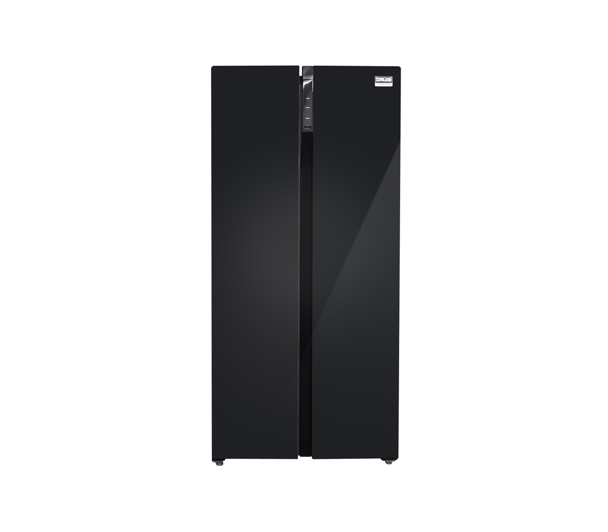 Nevera side by side black 15.4 pies puerta tipo espejo negra Drija