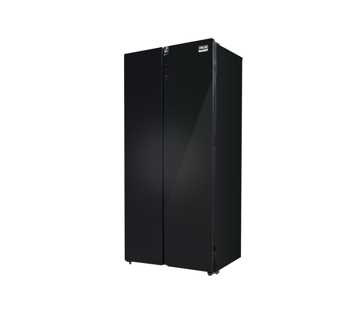Nevera side by side black 15.4 pies puerta tipo espejo negra Drija