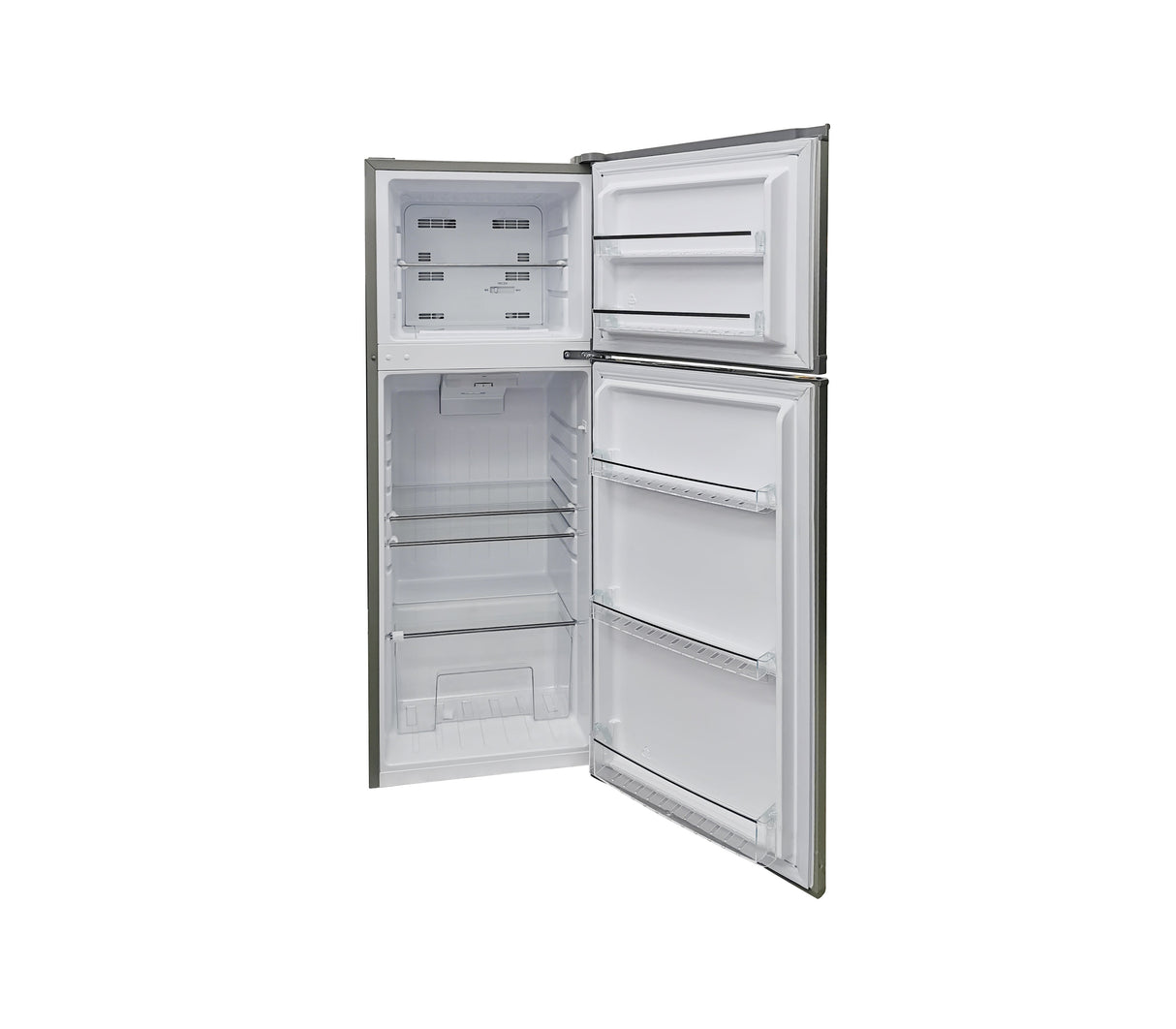 Nevera Top Mount sin escarcha 200 litros acero inoxidable Sj Electronics