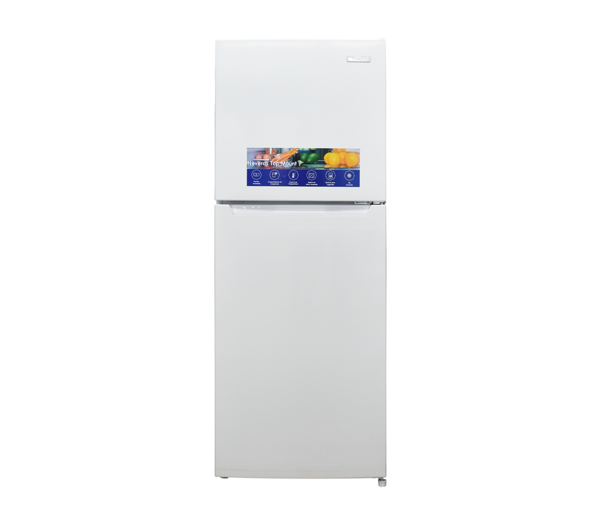 Nevera Top Mount sin escarcha 8 pies blanco Gplus