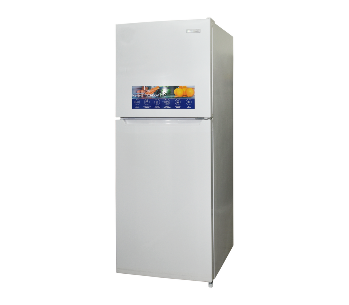 Nevera Top Mount sin escarcha 8 pies blanco Gplus