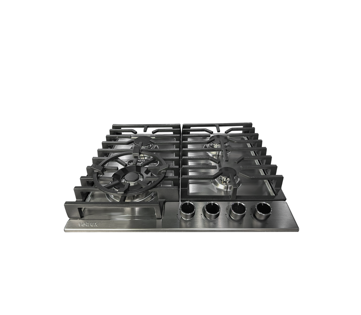 Tope de cocina a gas 4h 60cm (24") Nova Pro + acero Vetrux
