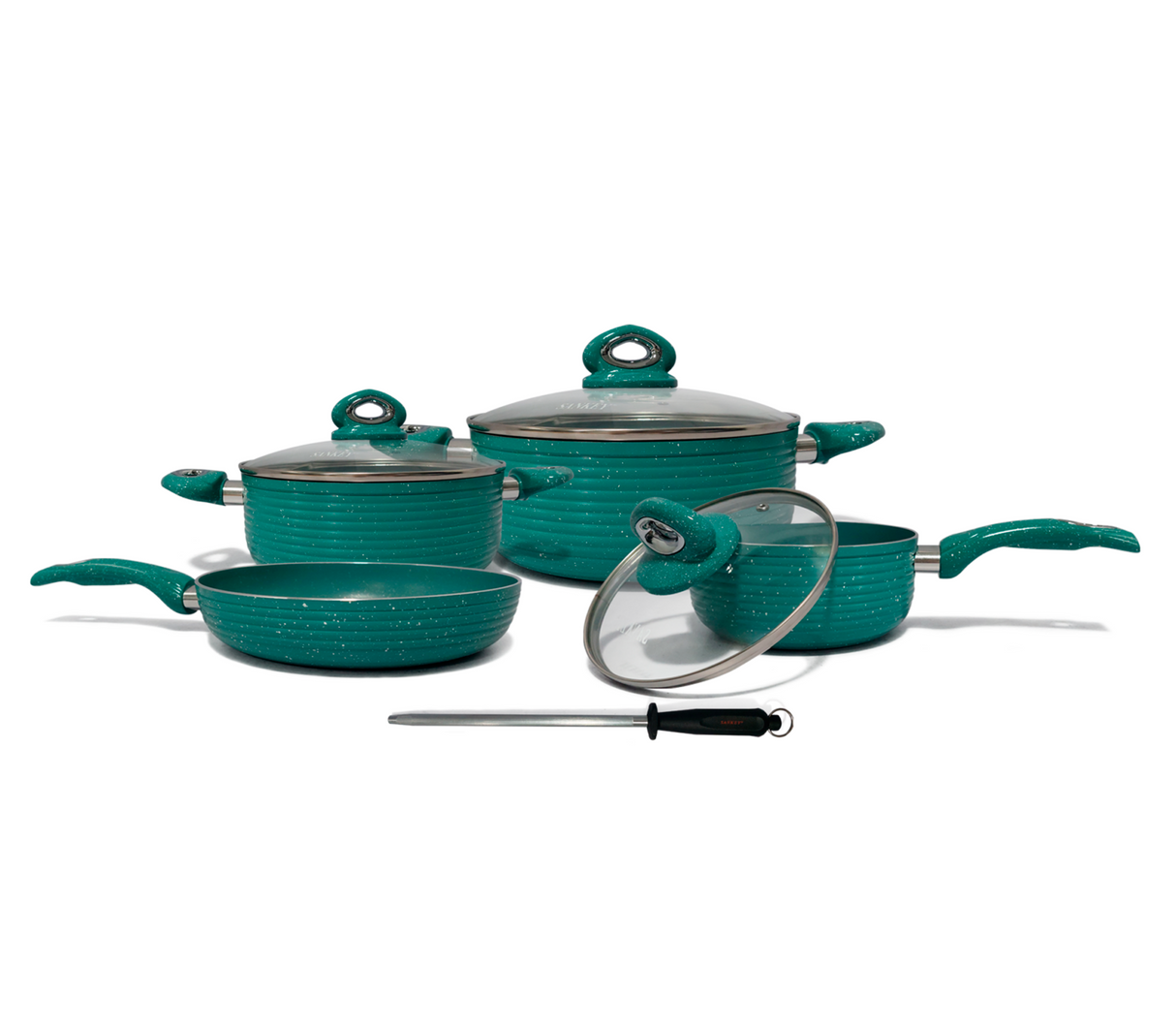 Juego de ollas 8 piezas cera anti Sankey