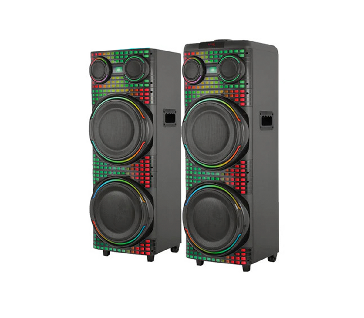 Corneta amplificada 12" 200W RMS subwoofer con esfera LED Sankey