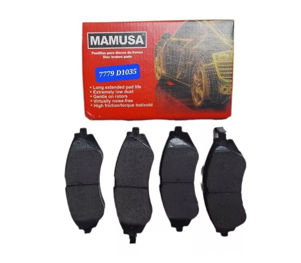 Pastilla de freno Chevrolet Aveo, Optra, =0430 =7667 =7668 Delanteras Mamusa