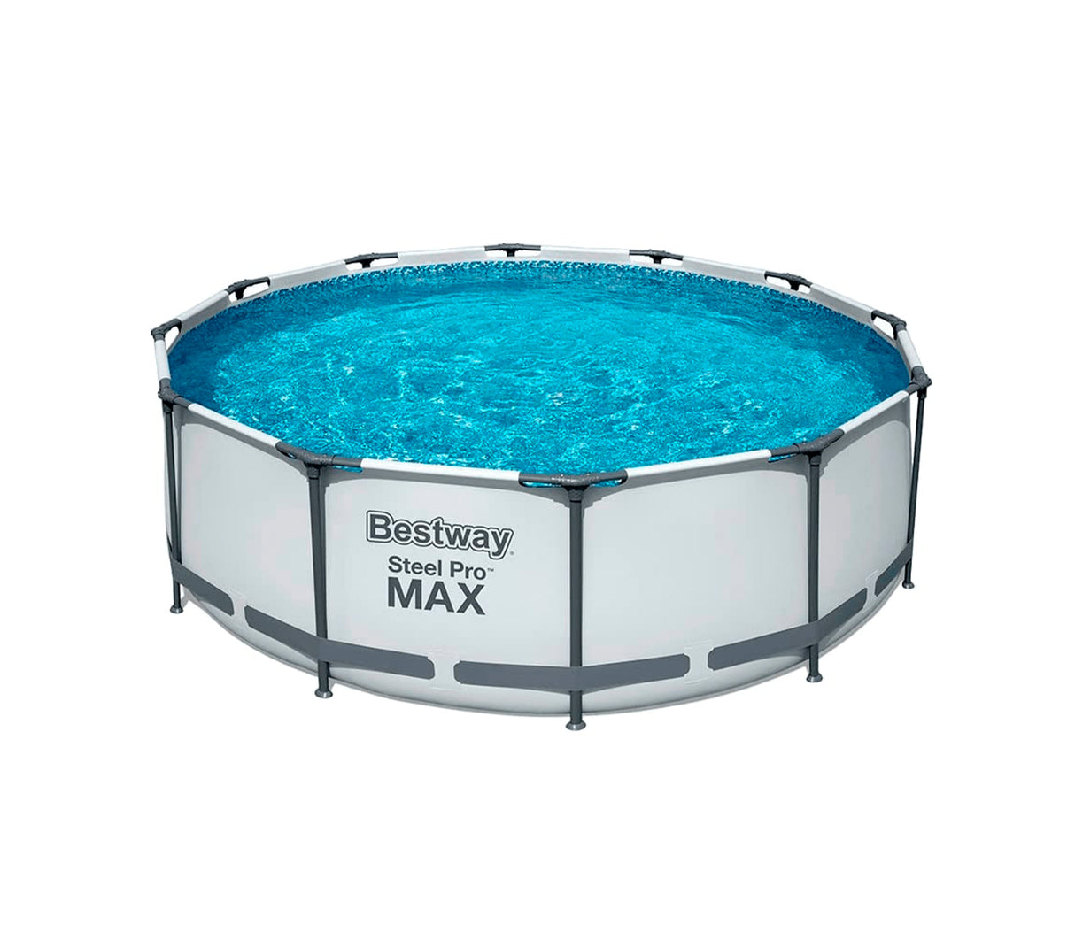Piscina armable redonda Steel Pro Max 3.66m x 100cm con bomba de filtración Bestway