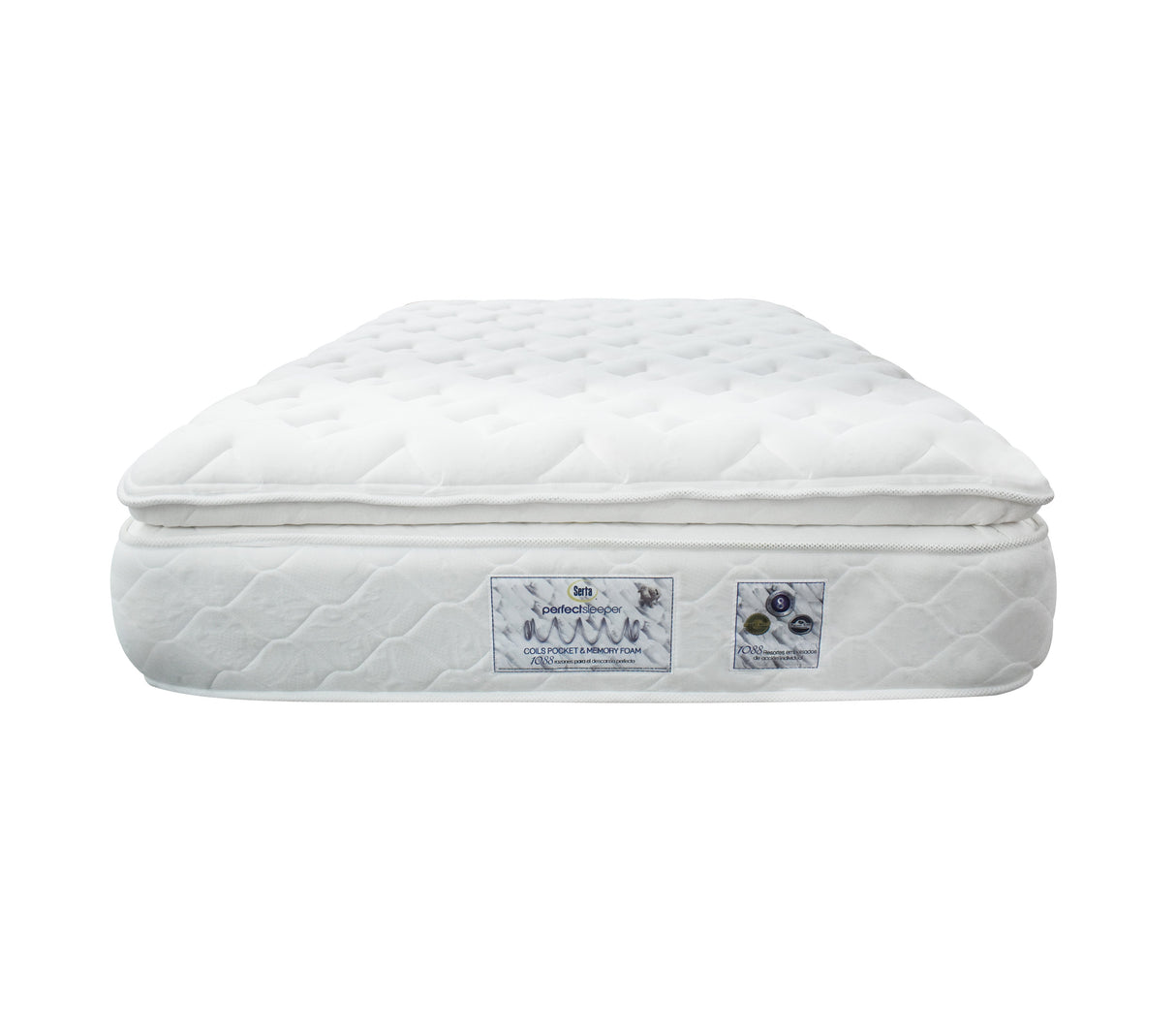 Colchón Matrimonial (140cm X 190cm) Perfect Sleep 1 Pillow Memory Foam Encapsulado Serta