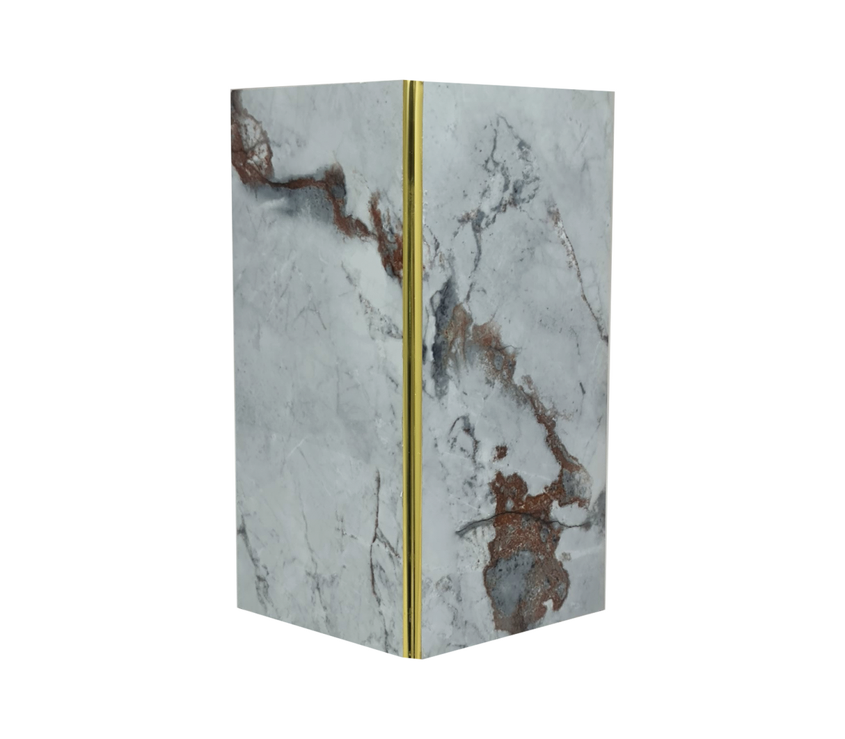 Perfil de aluminio externo line 2.45m gold Powerfik