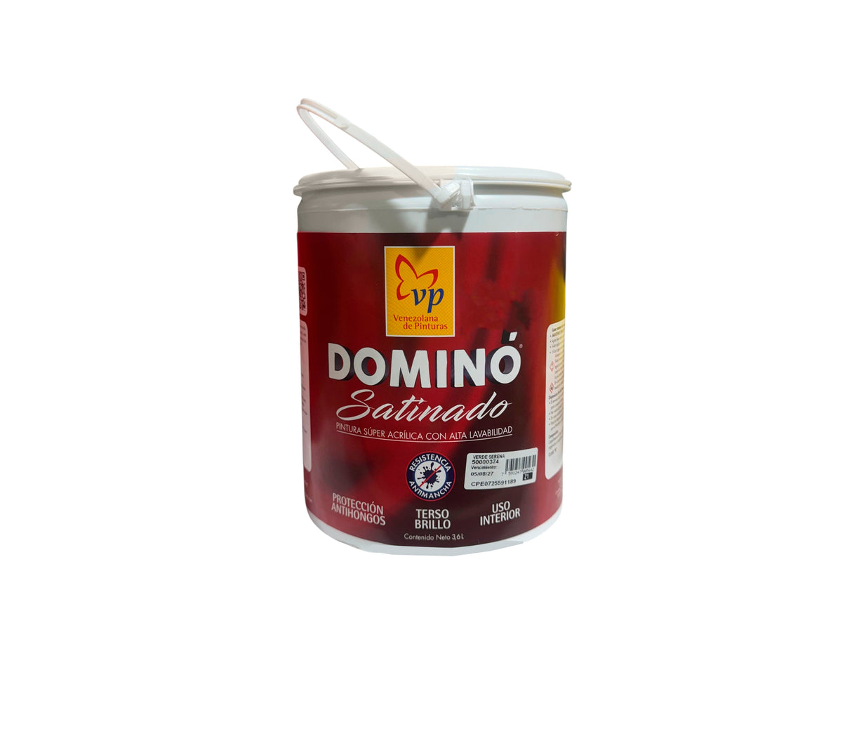 Pintura domino satinado Interior/exterior verde serena VP