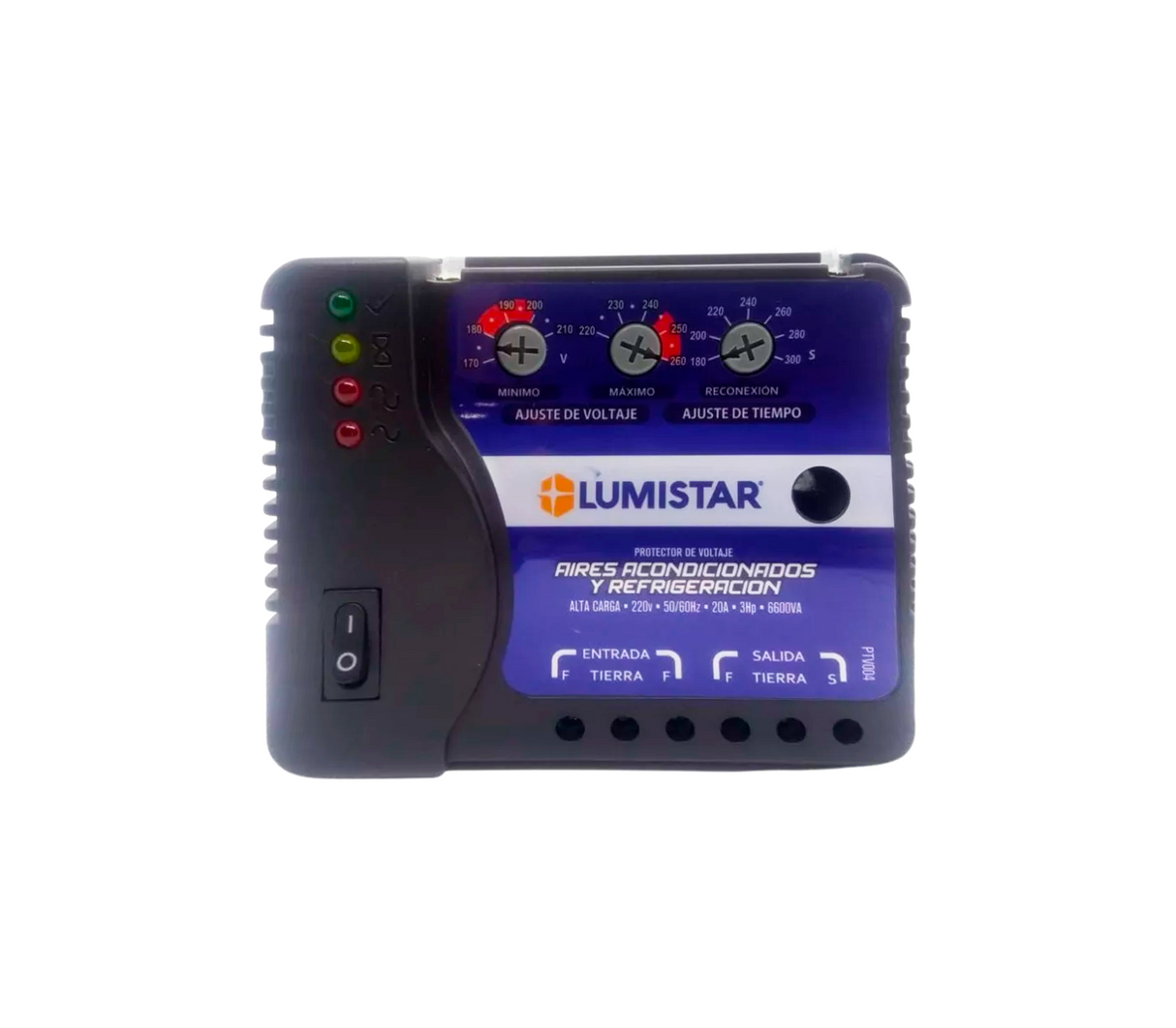 Protector voltaje a/a y refrig. 220v 30amp ptv004 Lumistar