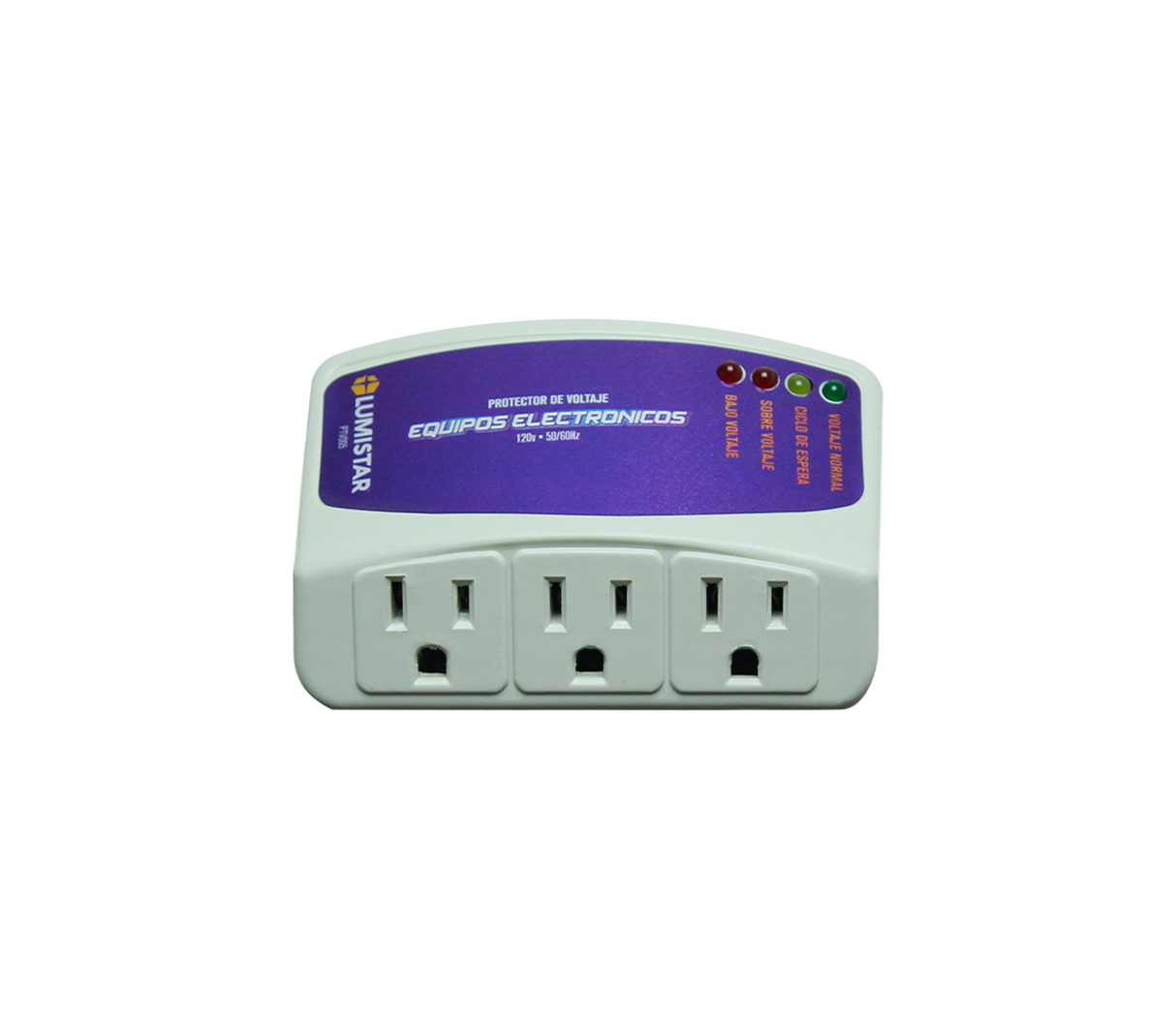Protector voltaje equipos electrónicos 120V ptv005 Lumistar