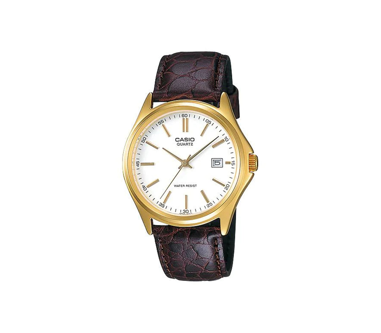 Reloj analógico para caballero marrón/dorado Casio