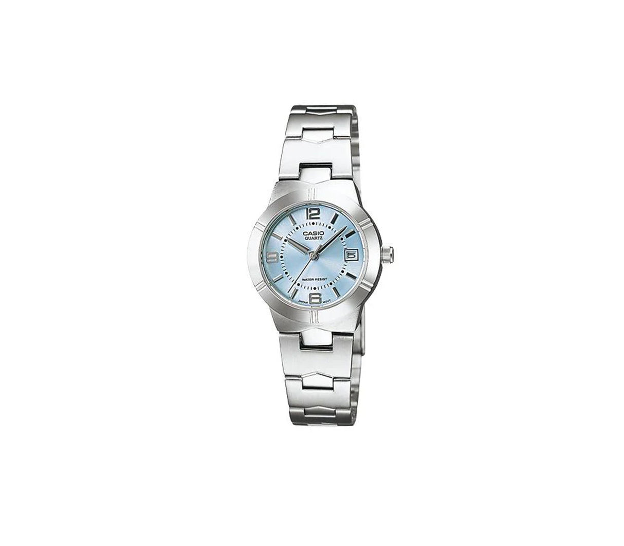 Reloj analógico casual correa de acero inoxidable Casio