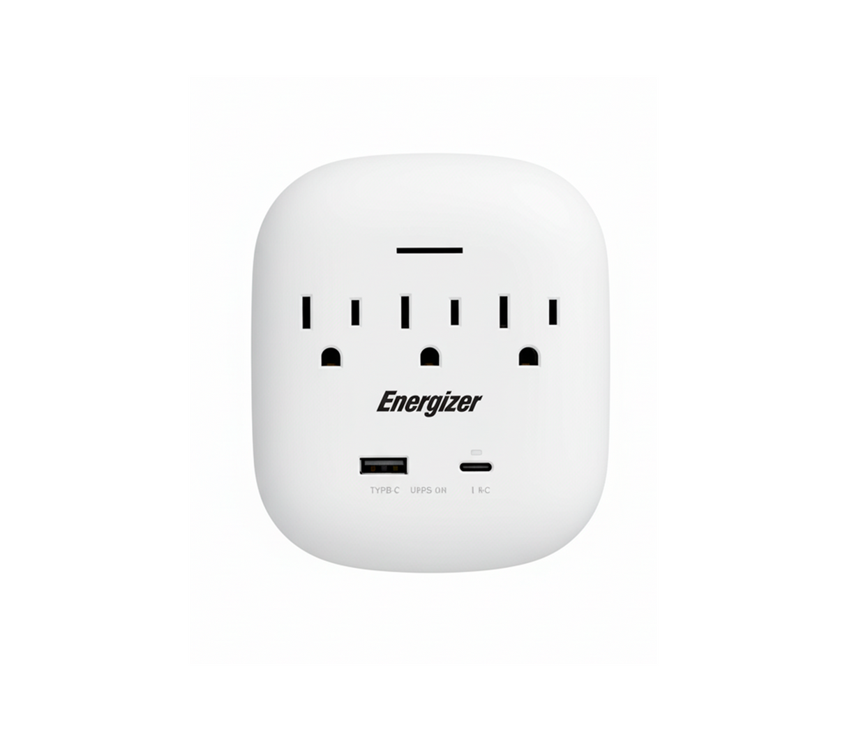 Regleta ovalada 3 tomas c/puerto usb Energizer