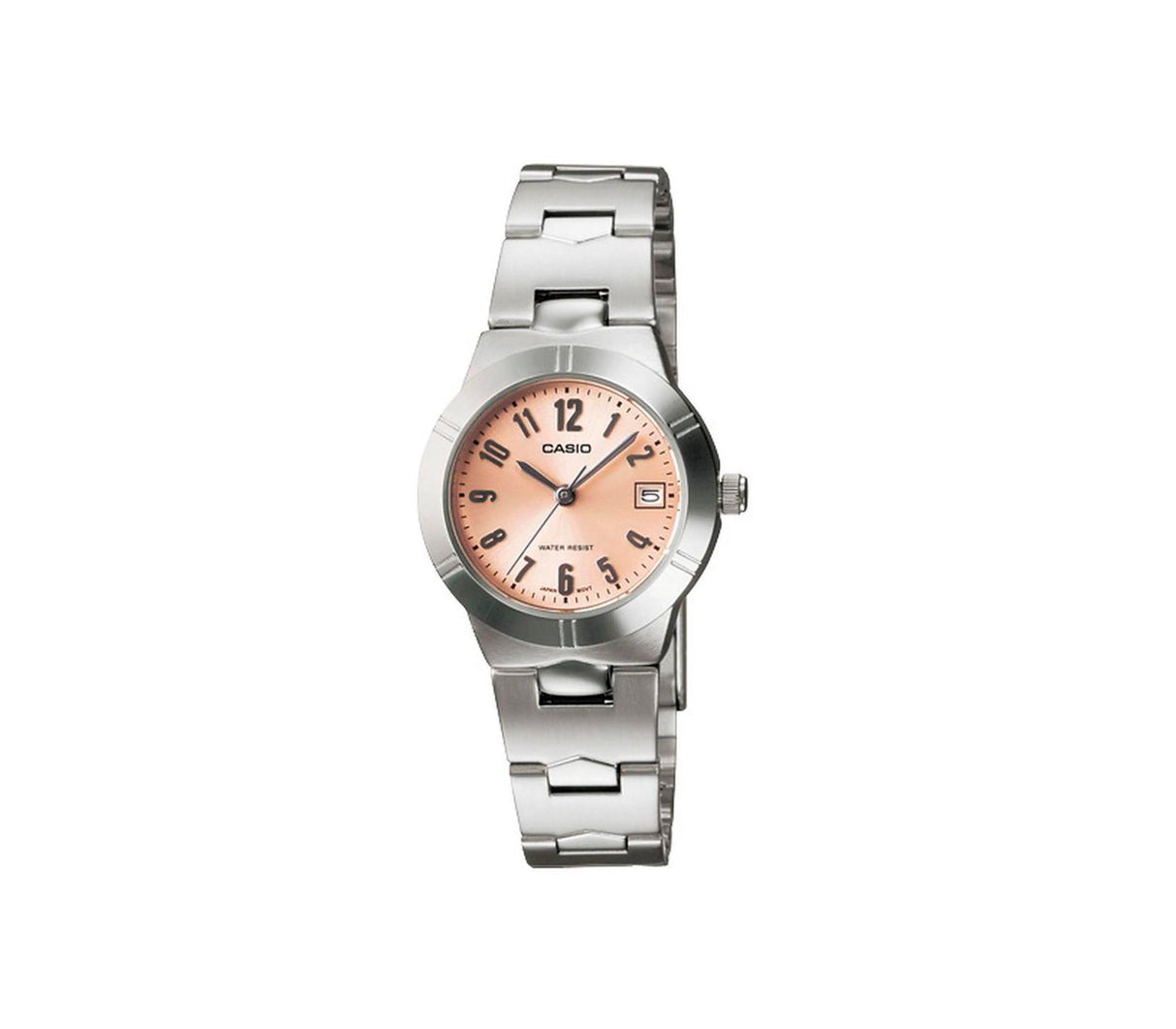 Reloj analógico casual correa acero inoxidable Rose Gold Casio