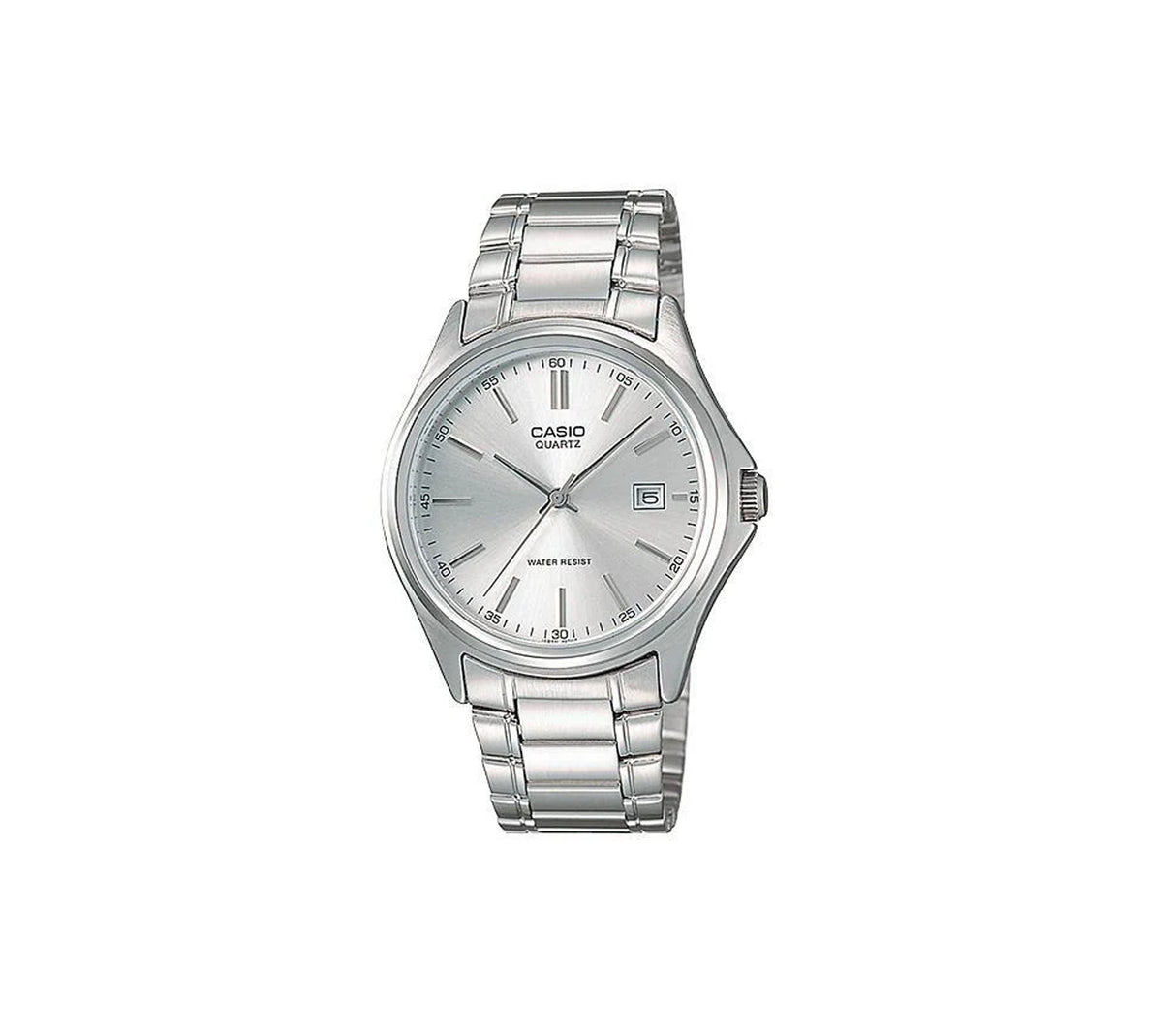 Reloj analógico casual para caballero plateado Casio