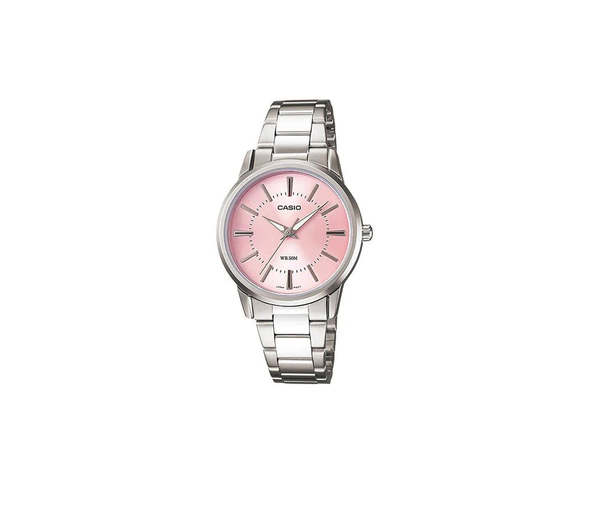 Reloj analógico para dama acero inoxidable Casio