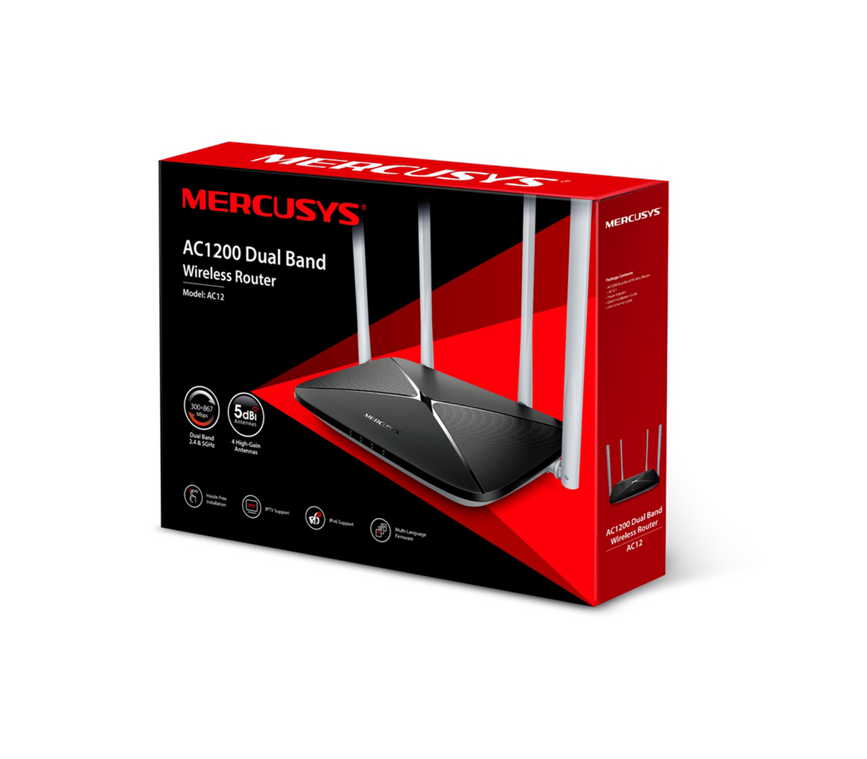 Router inalámbrico doble banda AC1200 Mercusys