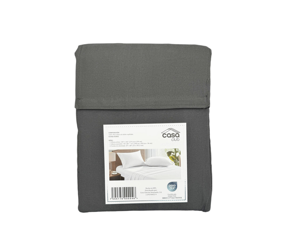 Sábana King bonissima unicolor Casa Club