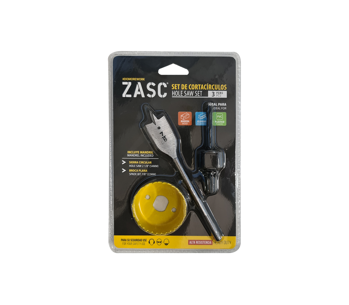 Set de cortacirculos 3 piezas Zasc