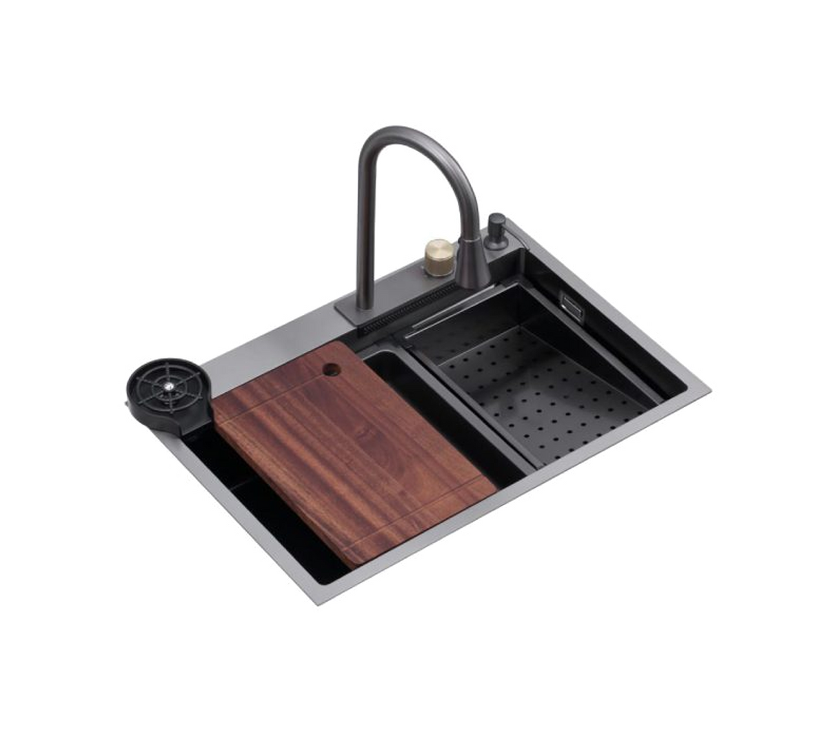 FREGADERO SIENA 75 1 TINA + ACCESORIOS ACERO INOX DRIJA