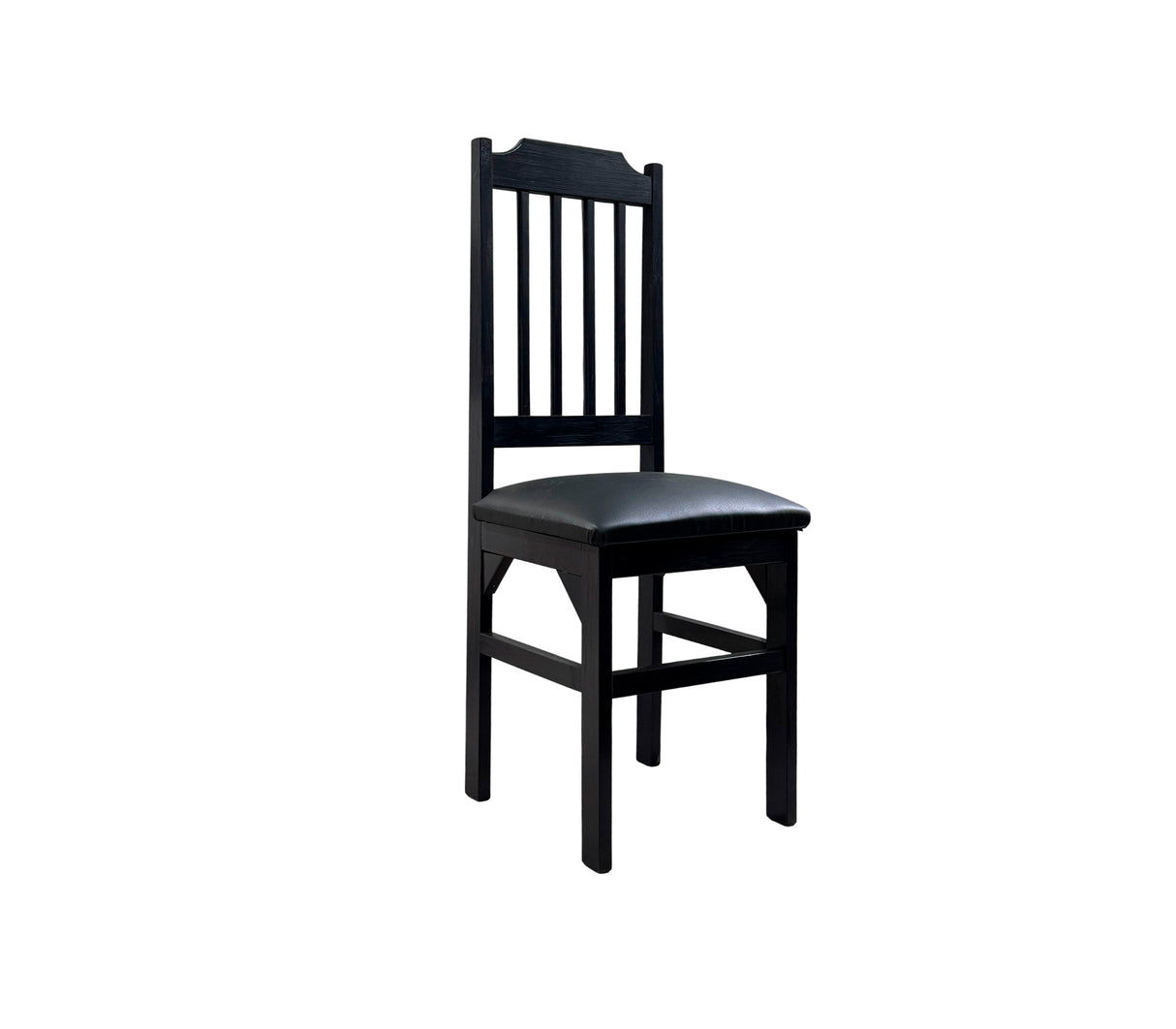 Silla para comedor gandal con tapizado bipiel negro Isabel