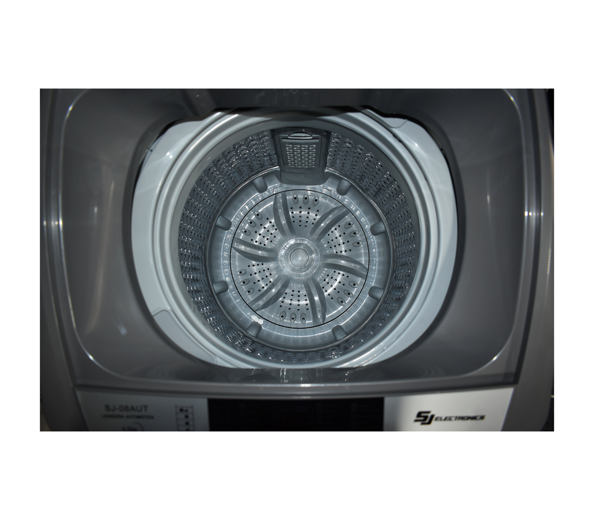 Lavadora automática 8 Kg gris Sj Electronics