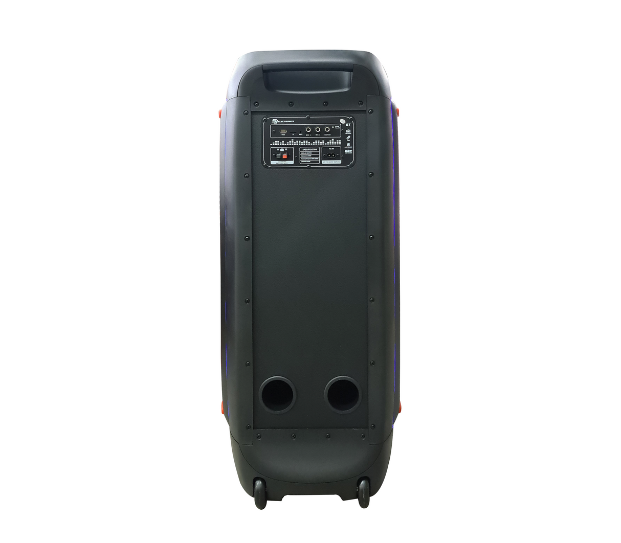 Corneta recargable 10" x2 TF/USB/pantalla LED 200W/350W Sj Electronics