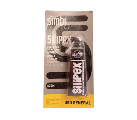 Sellador de silicón en tubo Silipex