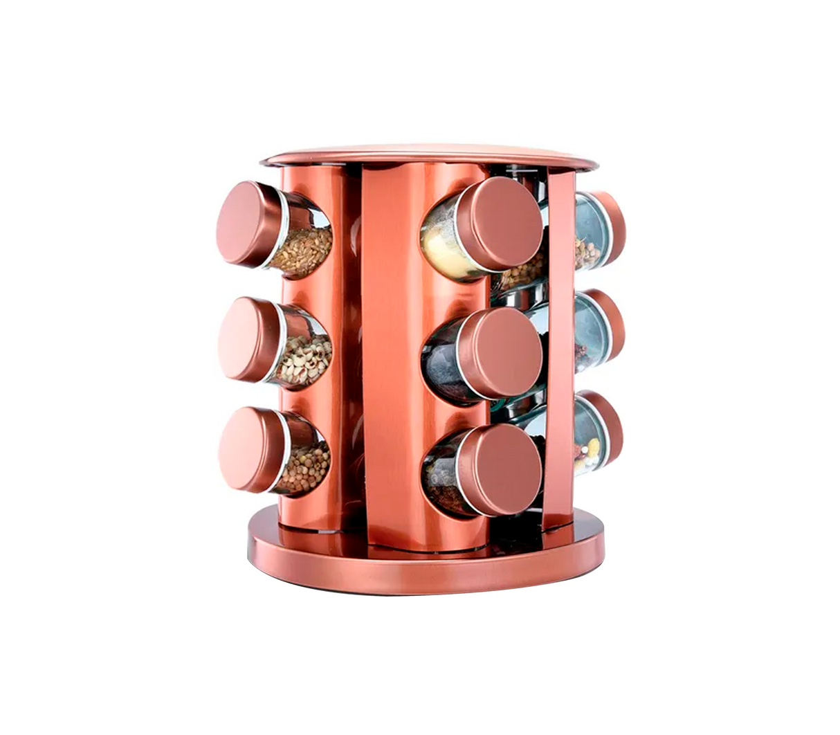 Set de 12 condimenteros con base giratoria Sujoya