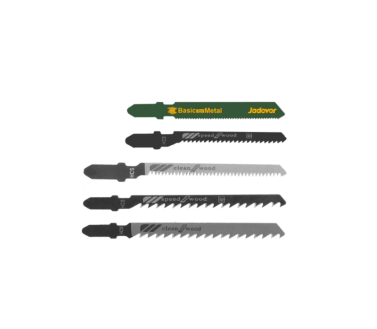 Set de segueta para caladora 5 piezas Jadever