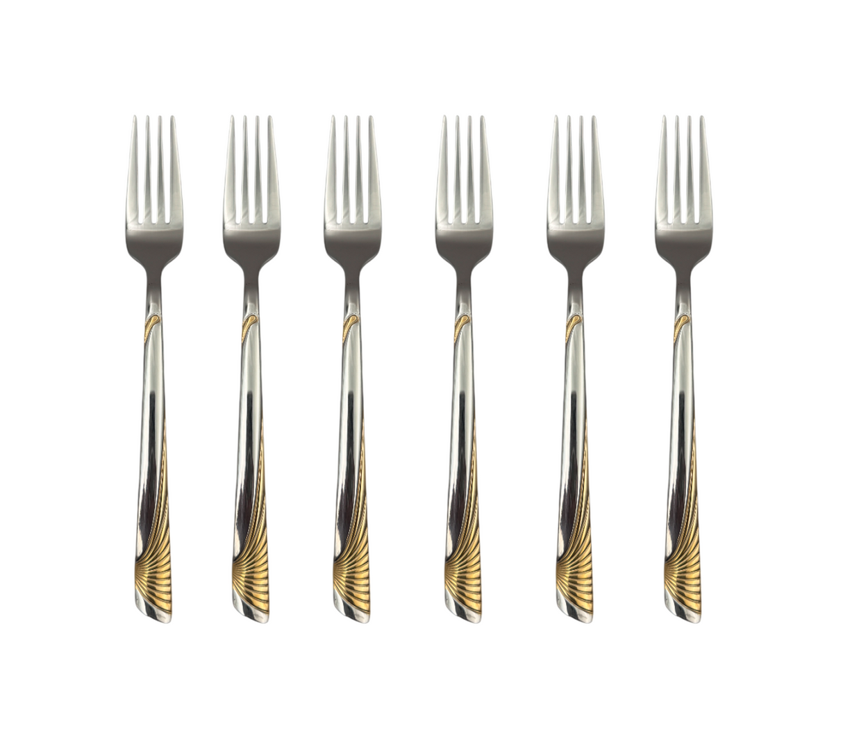 Set de 6 tenedores líneas dinette Pamorde