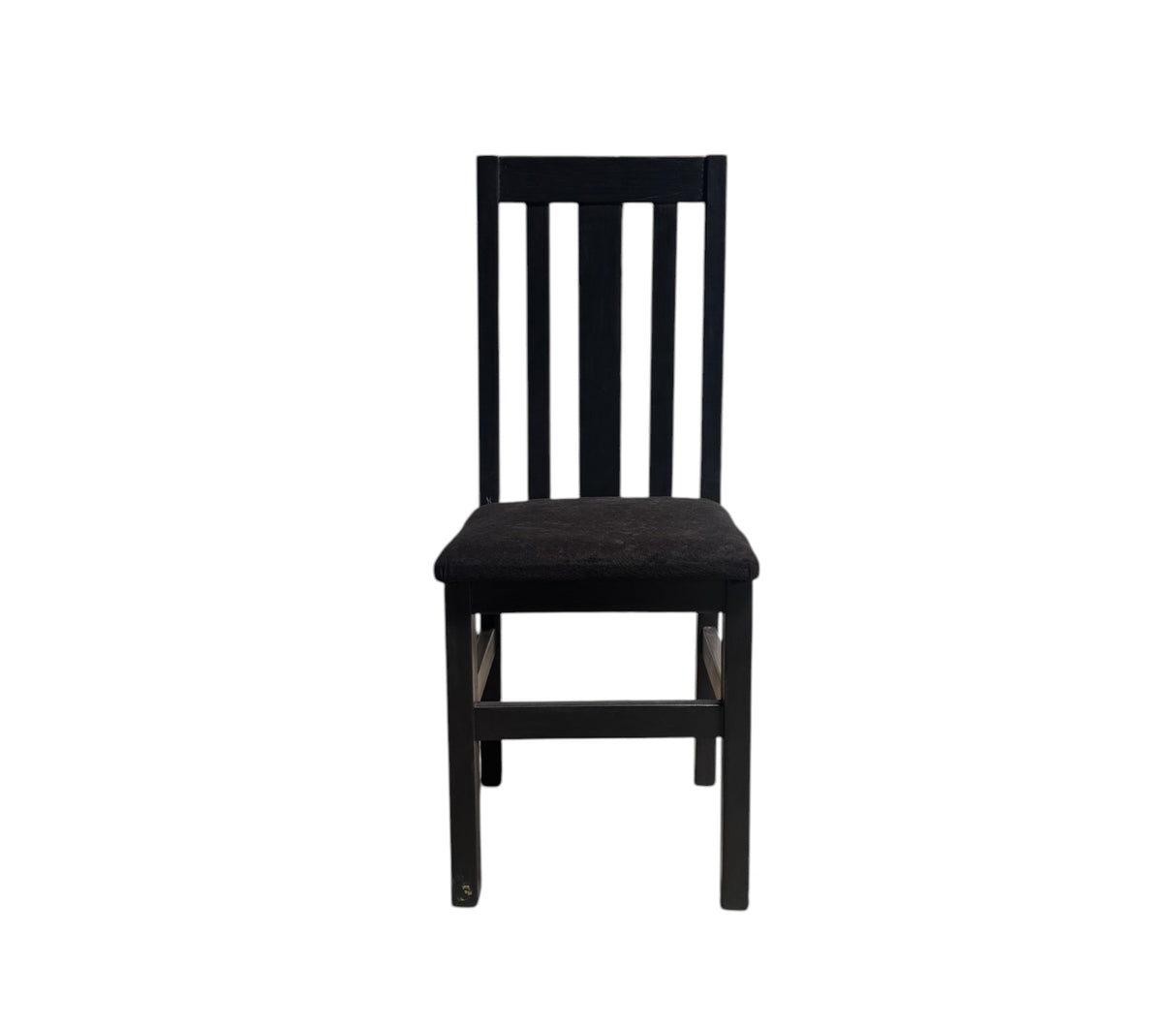 Silla para comedor con tapizado Shenil negro Isabel