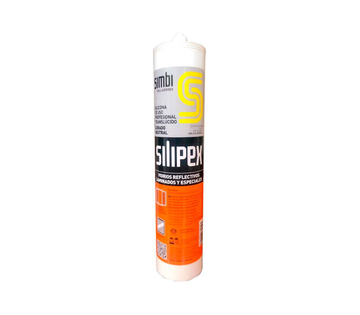 Sellador de Silicon Profesional Neutral Para Vidrios y Espejos Silipex