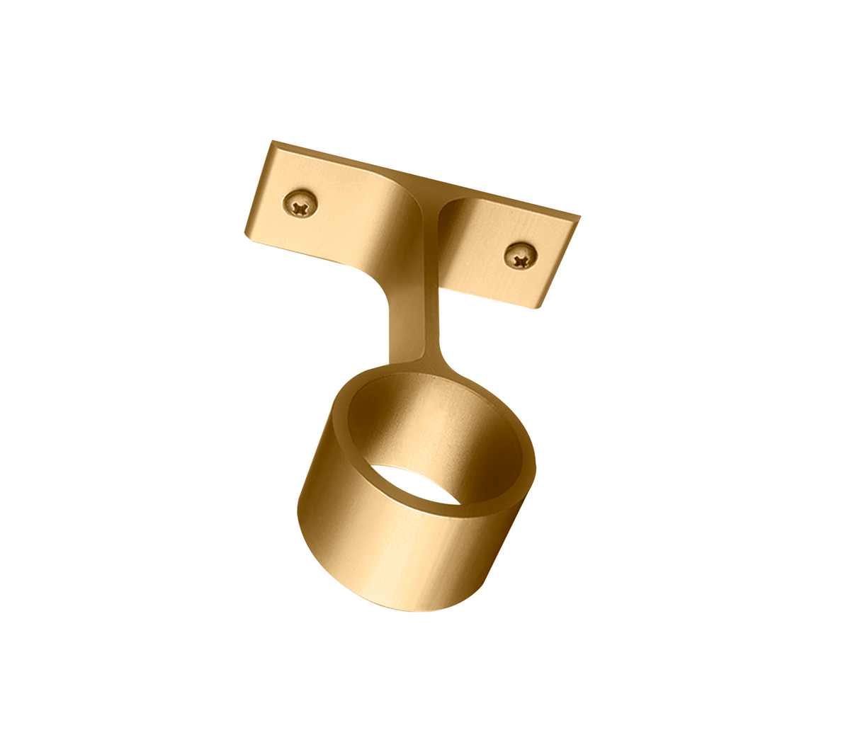 Soporte cilíndrico intermedio aluminio oro 25mm Tauro