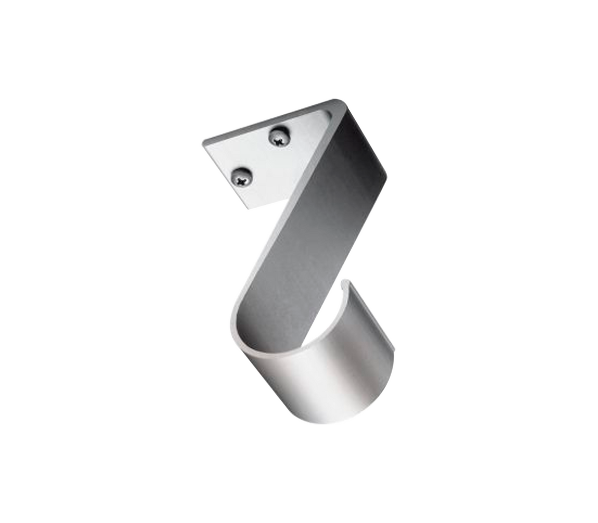 Soporte intermedio de presión tipo gancho aluminio nat. 25mm Tauro