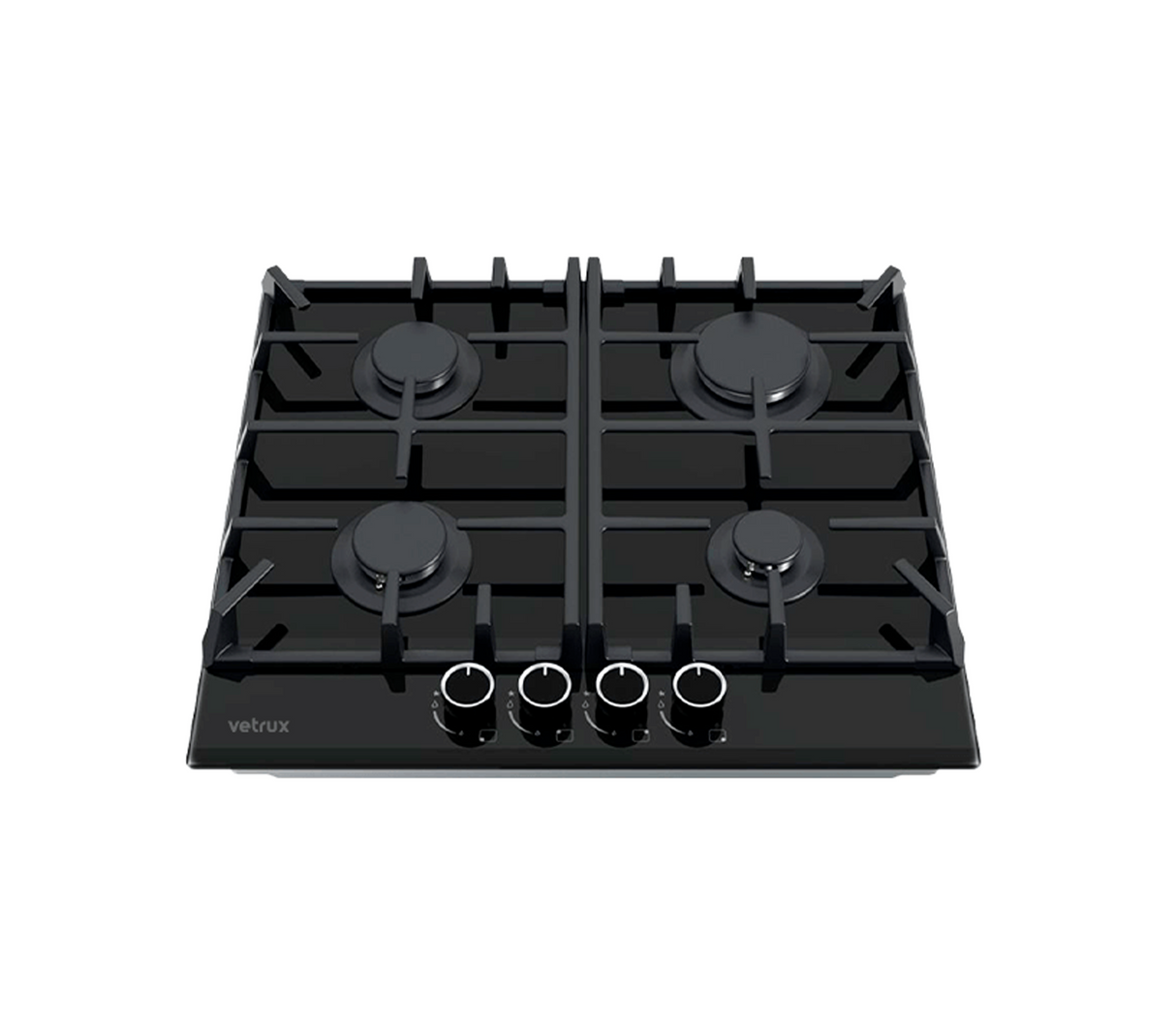 Tope de cocina a gas 4h 60cm (24") reflecta lite Vetrux