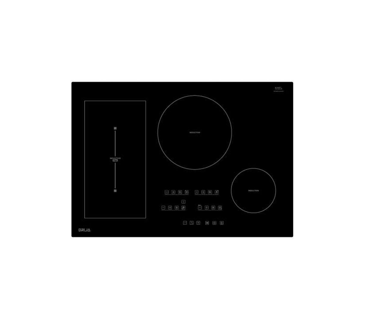 Tope de cocina inducción Germany 76cm negro Drija