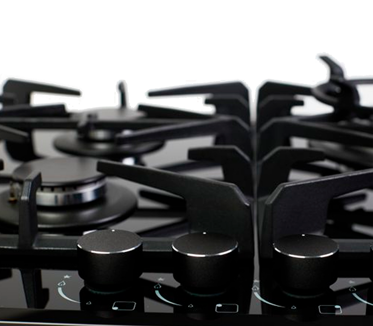 Tope de cocina a gas Toscana Pro 4h 60cm negro Drija