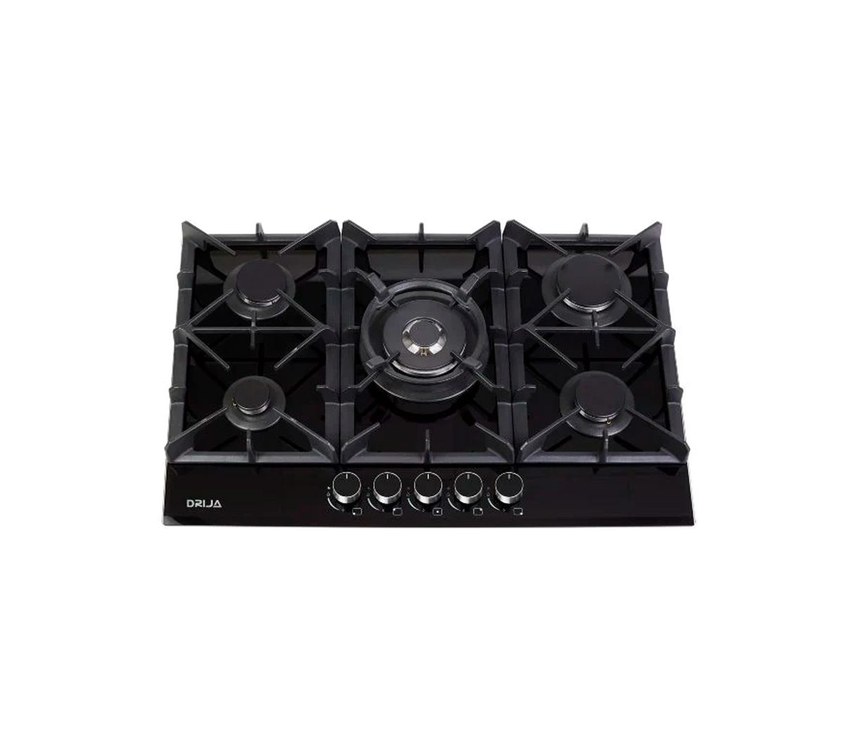 Tope de cocina a gas vitro Toscana Pro 5h 76cm negro Drija