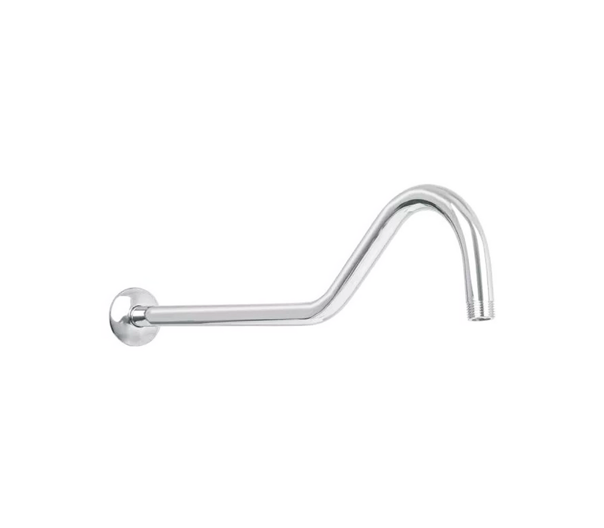 Tubo cromado largo c/roseta p/regadera 1/2 Cisne Fermetal