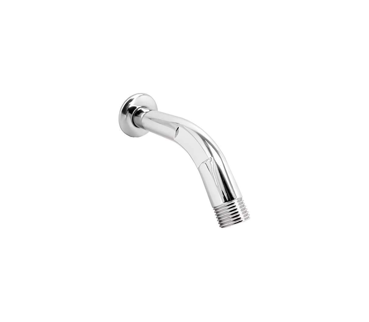 Tubo cromado corto c/roseta p/regadera 1/2" Fermetal