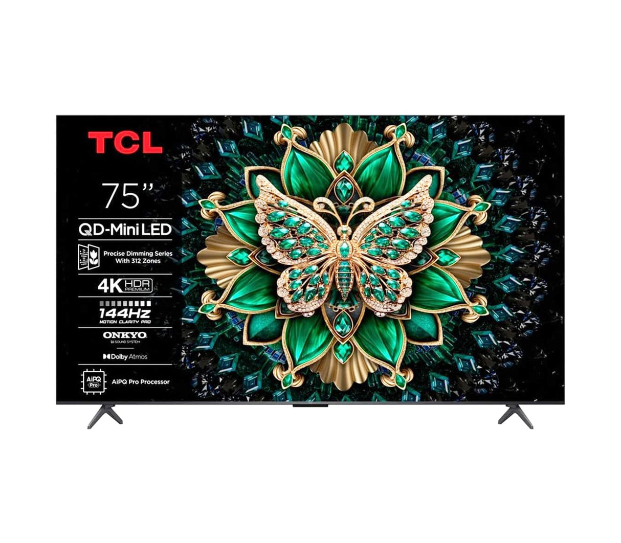 Smart TV 75" QD-MINI LED UHD Google negro TCL