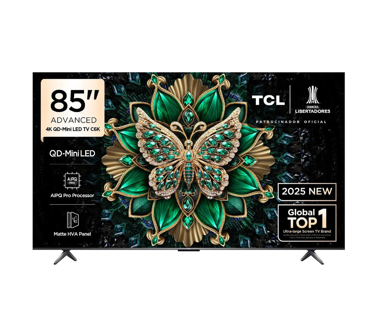 TV 85" QD-Mini LED UHD Google Negro TCL
