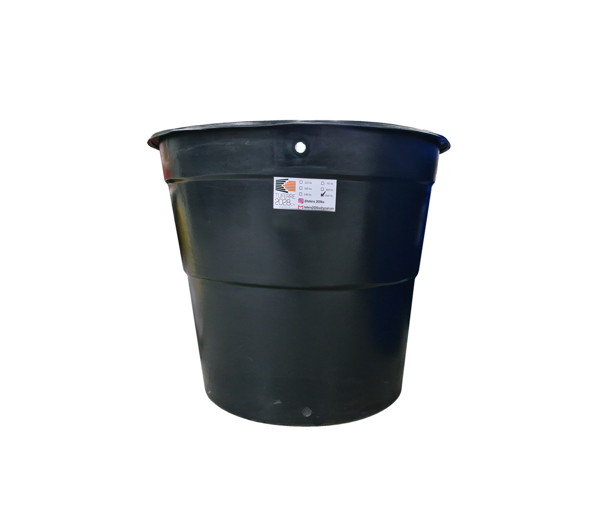 Tanque Tipo Vaso 1000 Litros Negro Tuferre 2028