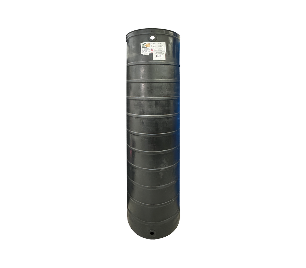 Tanque cilíndrico 370 litros negro Tuferre 2028