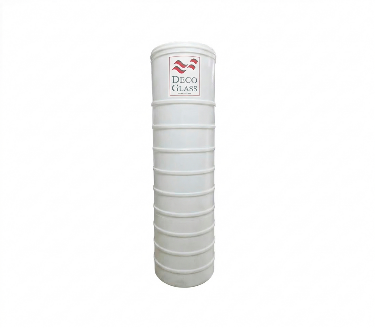 Tanque cilíndrico 320 litros blanco Deco Glass